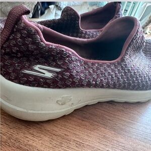 Skechers Women's Knit Slip-On Sneakers -  Purple